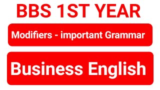 Modifiers - BBS 1st year English Grammar Solution ♥️ Business English bbs 1st year Grammar Practice