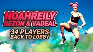 Noahreily, Rezon & Vadeal SYNCED *RAW* GAMEPLAY – Dominating Fortnite Trio Cup