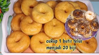 Cara mudah membuat kue donat empuk dan enak banget