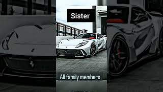 if luxrury cars is in my family #dad #mom #brother #viral #short#all #family #members