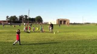 David's first football practice