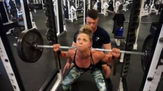 Big compound leg day with athlete Jessica Gubenschek 9 weeks out | Coach James Ayotte