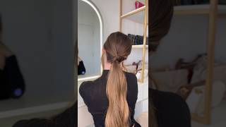 Penteado muito fácil com rabo de cavalo baixo. ✨ #penteado #hairtutorial #hairstyle #penteadosimples