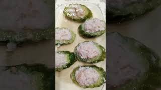 STUFFED AMPALAYA WITH PORK#chinesestylecooking #chef@ady4502