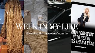 WEEKVLOG: I LAUNCHED MY EBOOK!! (I GOT MY CAR TINTED, FLORIDA PREP, COOKING & MORE| Shalaya Dae