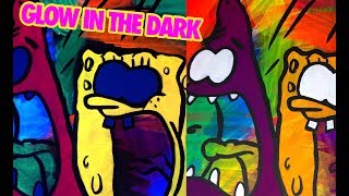 SPONGEBOB AND PATRICK GLOW IN THE DARK CANVAS | ANGELUS PAINT