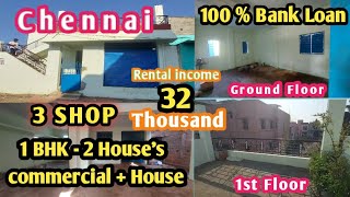 #commercial + 1 BHK House's For sale Sale | 1 BHK 2 House's | Rental Income 32000.