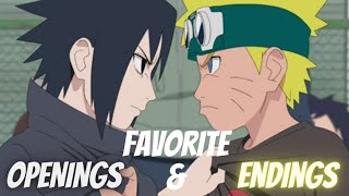 FAVORITE ANIME OPENINGS & ENDINGS