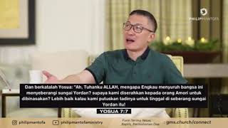 saat teduh bersama Ps Philip mantofa. "Akibat Terlalu Percaya Diri"