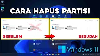 Cara Hapus Partisi Hardisk / SSD Windows 11