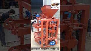 semi automatic block making machine test to make solid blocks.