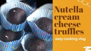 Nutella creamcheese truffles , Yummy and easy truffles