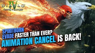 EVADE ANIMATION CANCEL IS BACK SPIRITBORN FASTER THAN EVER Diablo 4 Vessel of Hatred