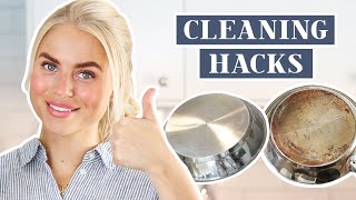 CLEANING HACKS | Städtips | Rengör stekpannor, missfärgat silver & behållare enkelt