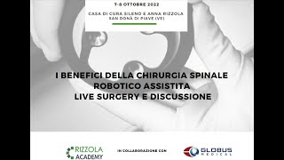 I benefici della chirurgia vertebrale robotico assistita (8 ottobre 2022, Live streaming /PARTE 2)