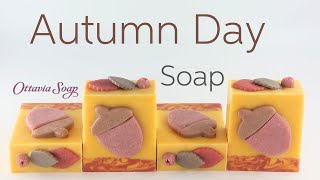 Autumn Day Soap   – Soap making tutorial – SUBTITLED