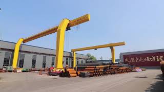 Single girder gantry crane with L shape leg with capacity up to 35 ton