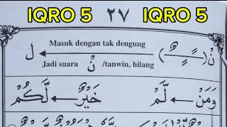 iqra jilid 5 halaman 27 | begini cara pemula lansia agar bisa membaca Alquran dengan mudah lancar