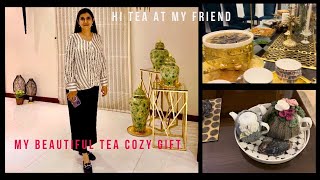 My Beautiful Tea Cozy Gift ♥️ ♥️ Hi Tea At My Friend 💕 💕 Vlog 560