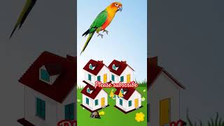 #focustest #puzzle #cartoon #testyourfocus #story #parrotmirrortest #birds #riddles #parrots