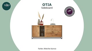 vito Otia Sideboard aus Alteiche mit Hirnholz-Akzenten