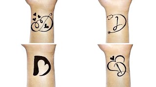 "D" name mehndi design| Latest "D" name tattoos|