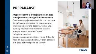 ¿Cómo optimizar tu espacio de trabajo en casa? | Taller Online FICDE