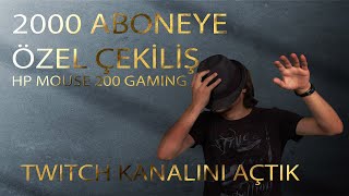 Twitch Kanalımızı Açtık - 2000 Abone Çekiliş Var! (Hp Mouse 200 Gaming)