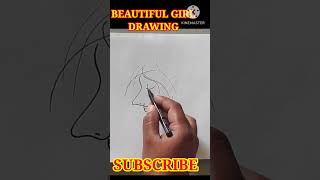 BEAUTIFUL GIRL SKETCH DRAWING#shortsviral#shortschallenge#girlsketch#girl👍👍