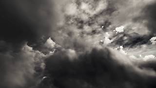 ( CGI 4k Stock Footage ) Dark film noir clouds seemless loop 27