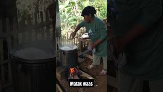 Masak nasi di suasana hajatan unik tradisi sunda #shorts #hajatandikampung