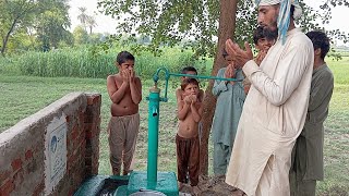 donate a hand pump for the masjid  installing to complete the hand pump / water pump for great work