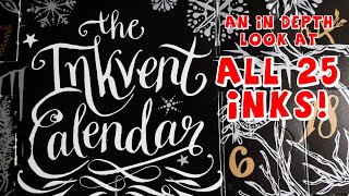 Inkvent Black ALL INKS - ink advent calendar review