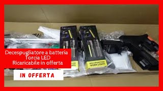 Taglia bordi a batteria + Torcia LED Ricaricabile in offerta #sconto #coupon