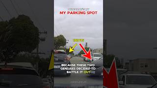 Rage over Parking spot on dashcam