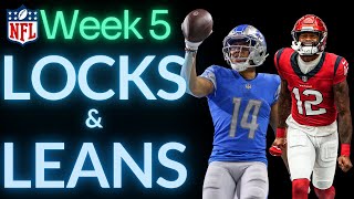 NFL Week 5 Locks & Leans | NFL Prizepicks Best Bets | NFL Player Props | NFL Week 5 Plays & Picks