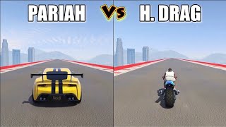 PARIAH VS HAKUCHOU DRAG SPEED TEST DRAG RACE - GTA 5 ONLINE