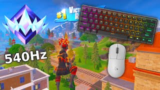 SteelSeries Apex Pro Mini ASMR 😴 Solo Gameplay 🏆 Satisfying Keyboard Fortnite 540 FPS 4K ⭐