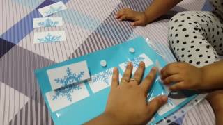 Visual discrimination activity 4-snowflakes matching