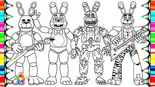 Five Nights at Freddy's New Coloring Pages / Evolution Of Bonnie FNAF / NCS Music