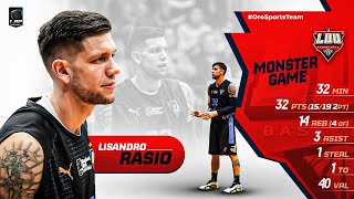 Lisandro Rasio - Monster Game vs San Antonio Gold (Liga BásquetPro, Ecuador 2024) #orosportsteam