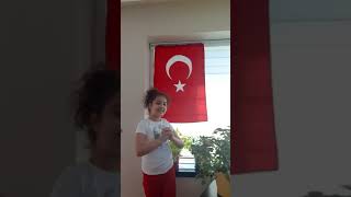 Melisa'dan 23 Nisan şiiri.Bütün çocukların çocuk bayramı KUTLU OLSUN...