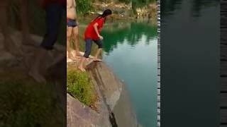 Cliff Jump at Blue Lake, MitraPur, Balasore, Odisha