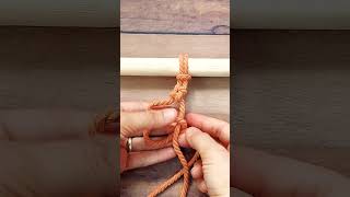 Macrame cross knot tutorial