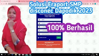 Solusi Eraport SMP Tidak Terhubung Dapodik 2023