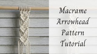 Macrame Arrowhead Pattern Tutorial