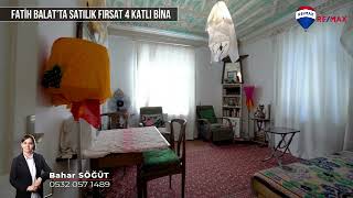 Fatih Balat’ta Satılık Fırsat 4 Katlı Bina!!!!