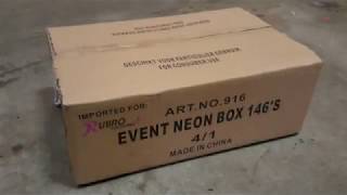 Event neon box, 146 shots - Rubro fireworks, RVW916 - 2017/2018