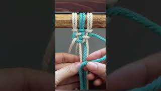 Alternating Half Knot #macramedesigns #macrameartschool #knot #macrame #macrameknots #macrameart