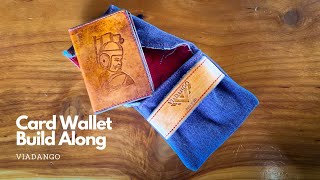 Making a Handmade Leather Card Wallet | Dog Begs for Treats | ASRM Leathercraft